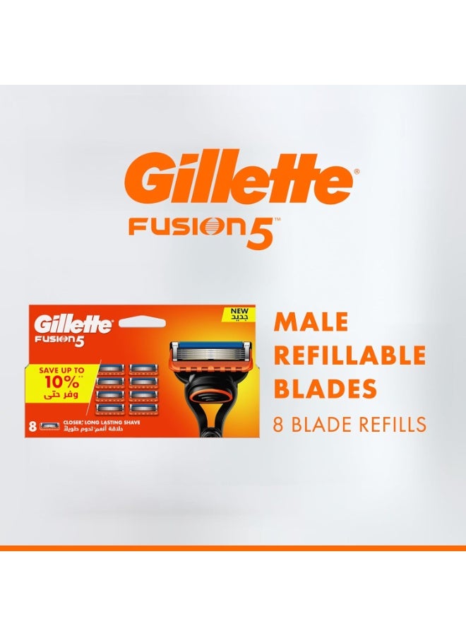 Gillette Fusion 5 ProGlide Men’s Razor Blade Refills, 8 Pack - Image 3